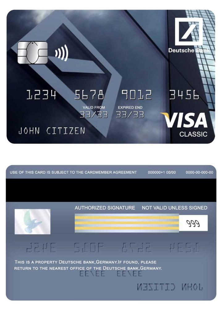 Germany Deutsche bank visa classic card